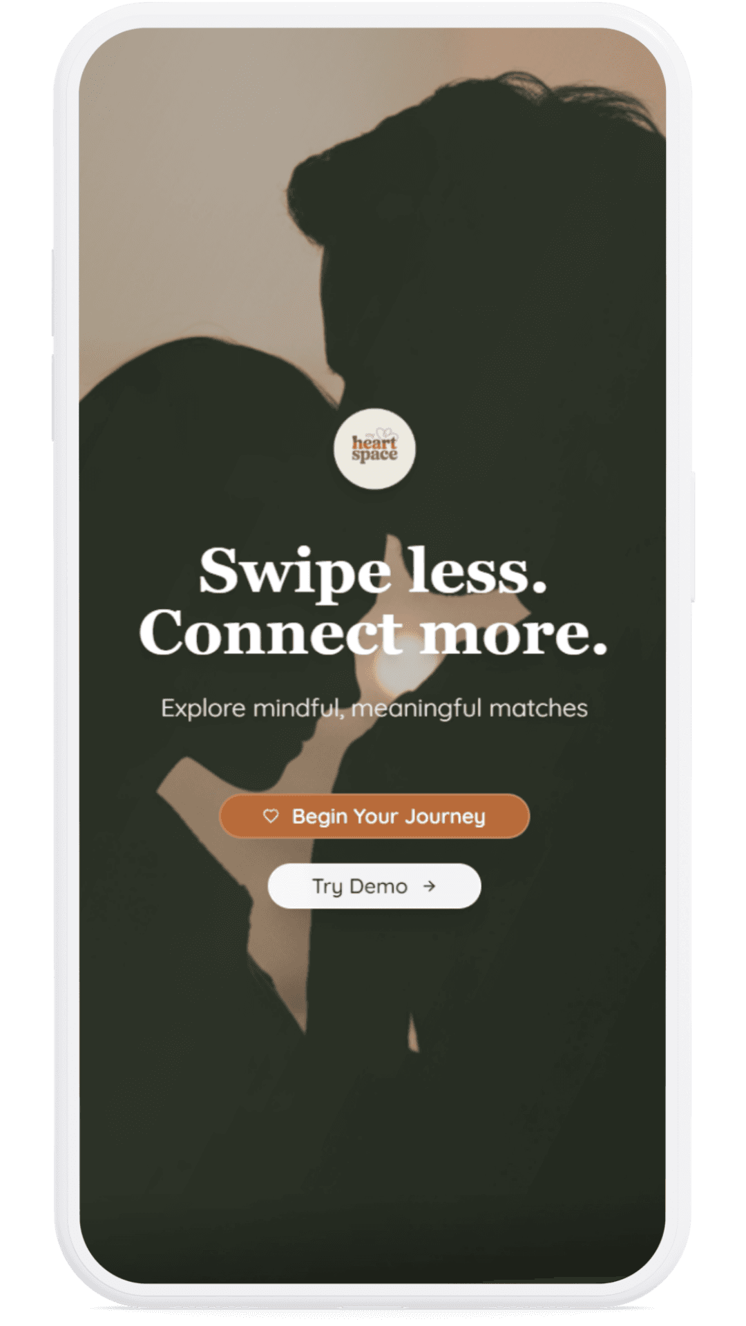 Heartspace home screen with compatibility matches